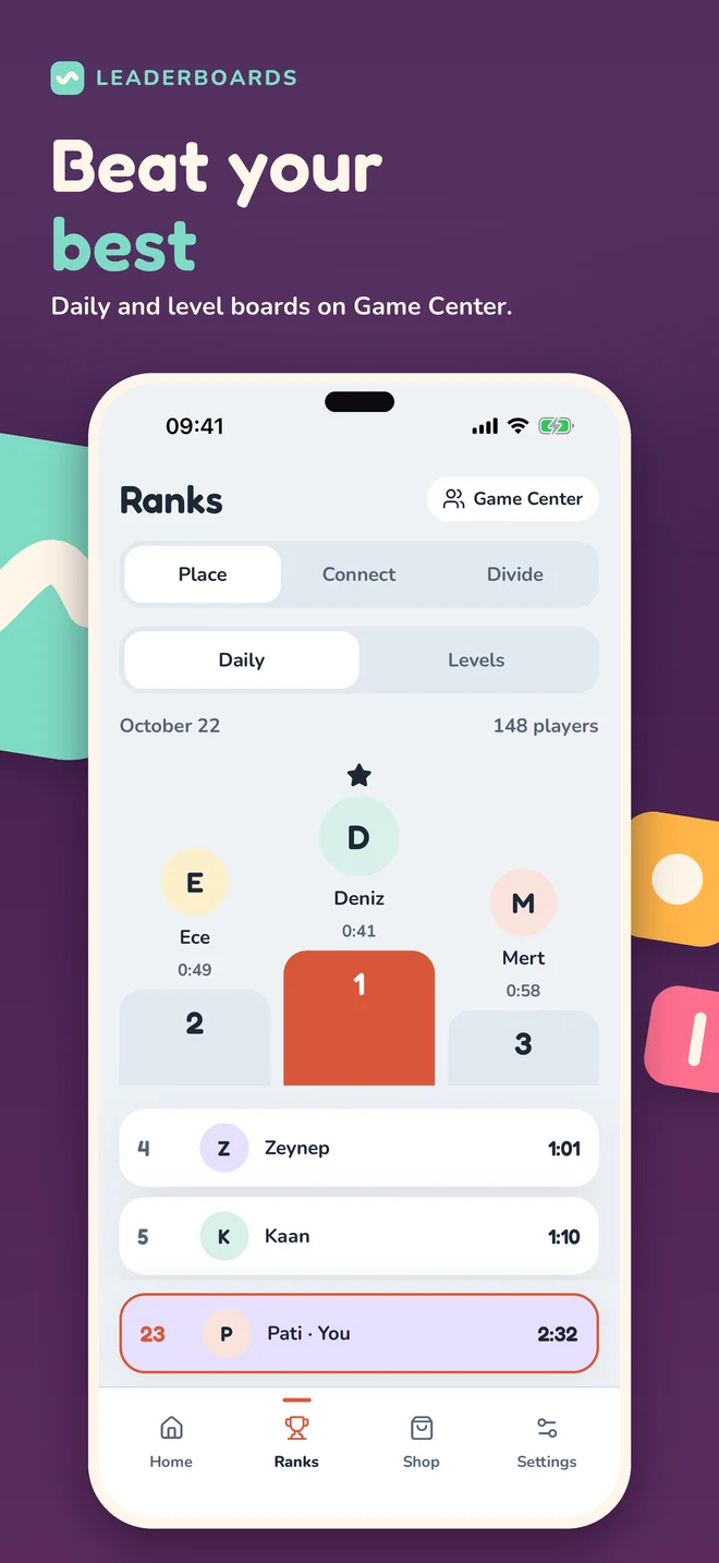 Daily leaderboards on Game Center